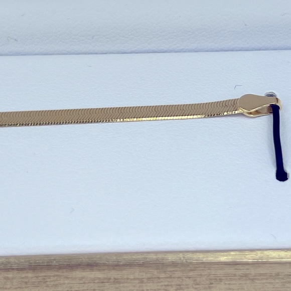 MÍA FIORE💯, STERLING SILVER BRACELET, 18KT GOLD PLATED, 7 INCHES, MADE IN ITALY - Picture 7 of 15